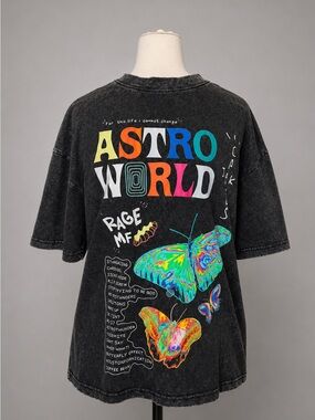 Astroworld Black Graphic Short Sleeve Tee